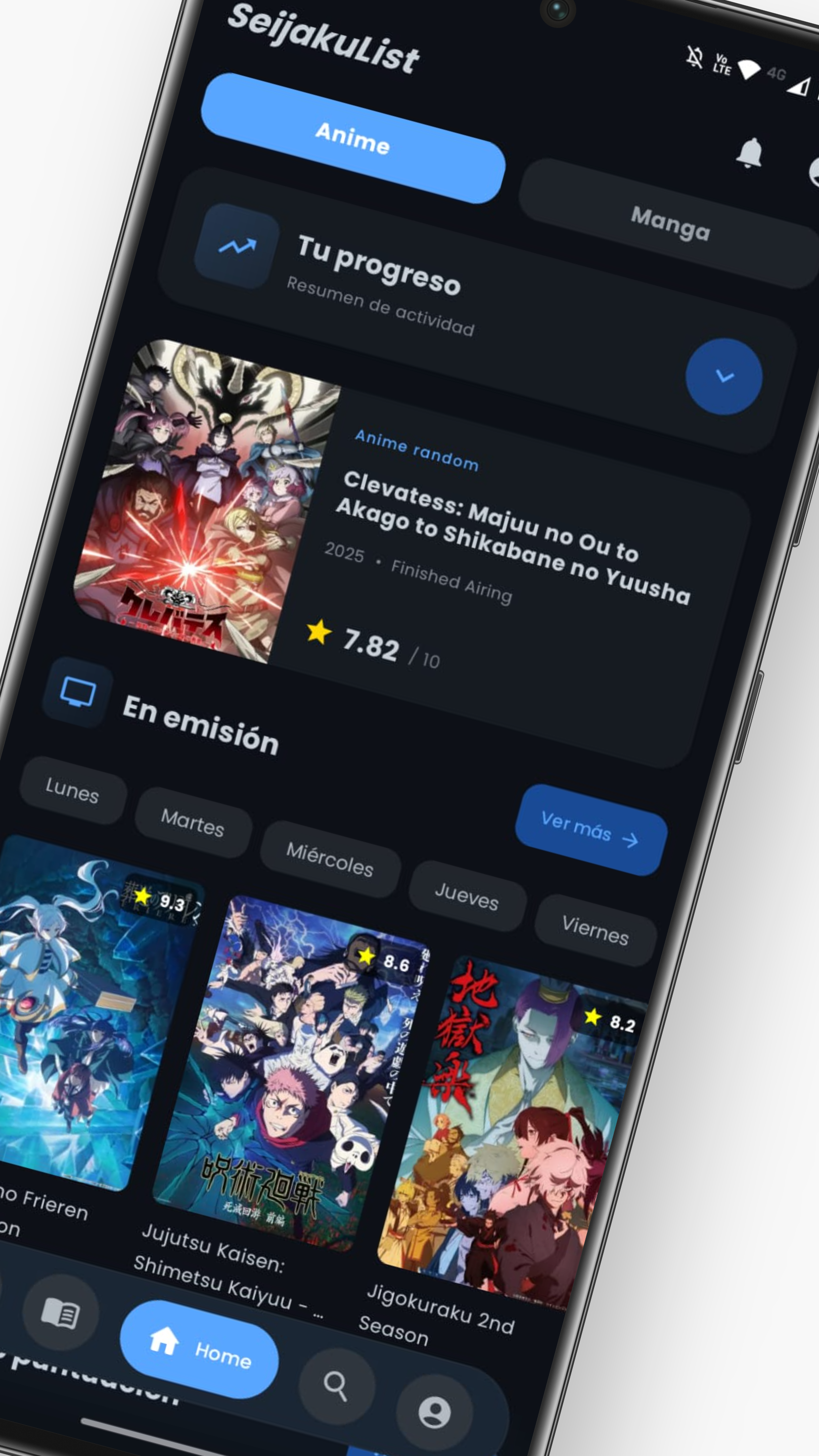 Tu progreso y animes en emisión